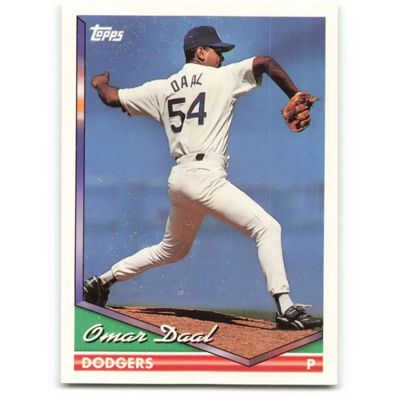 1994 Topps #29 Omar Daal EX Excellent Los Angeles Dodgers Baseball Card - Baseball Card Single