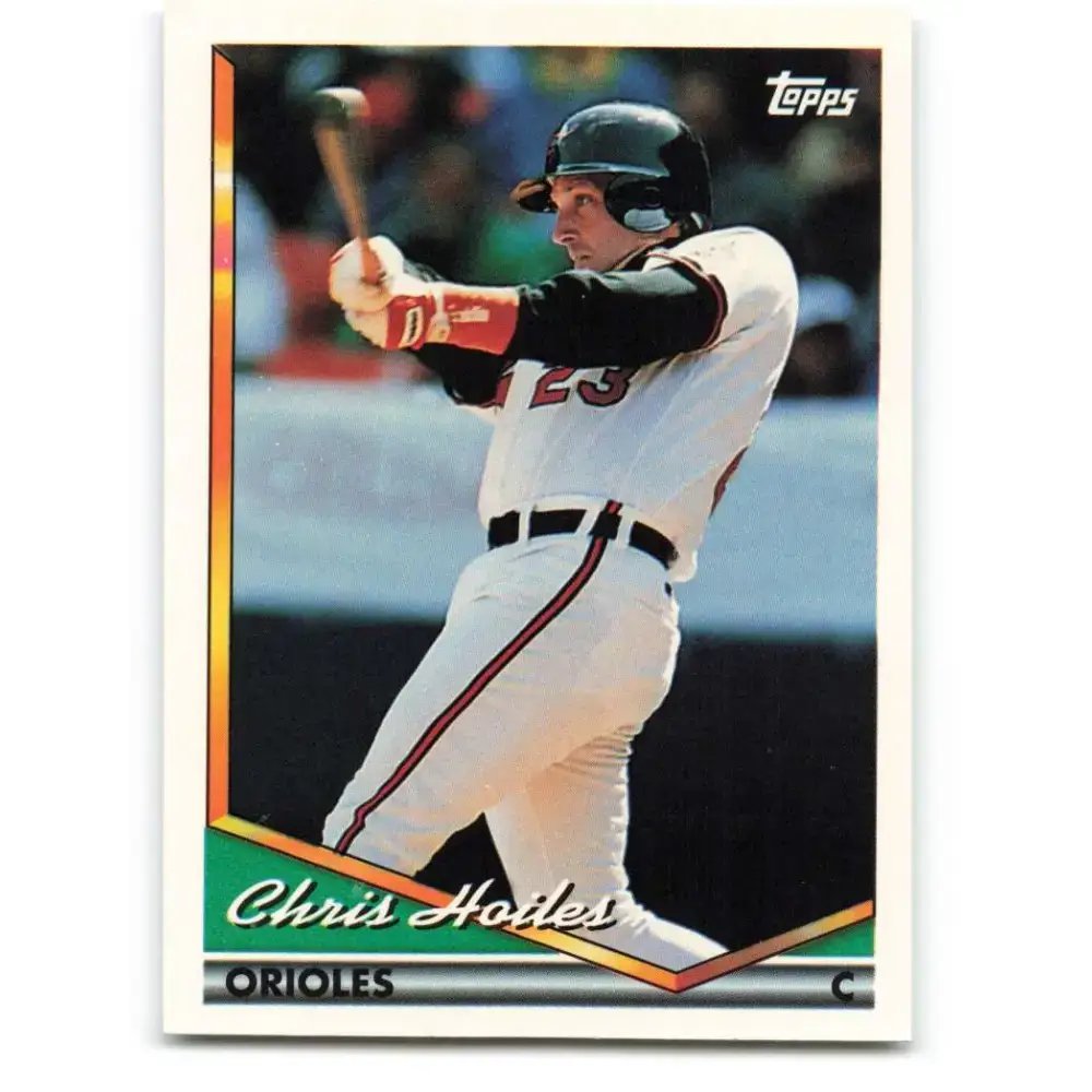 1994 Topps #295 Chris Hoiles EX Excellent Baltimore Orioles Baseball Card - Baseball Card Single