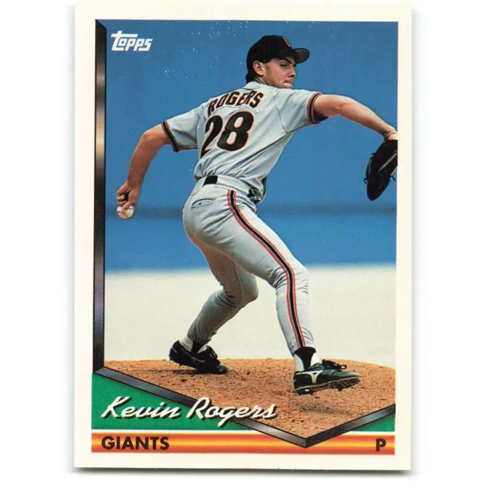 1994 Topps #3 Kevin Rogers EX Excellent San Francisco Giants Baseball Card - Baseball Card Single