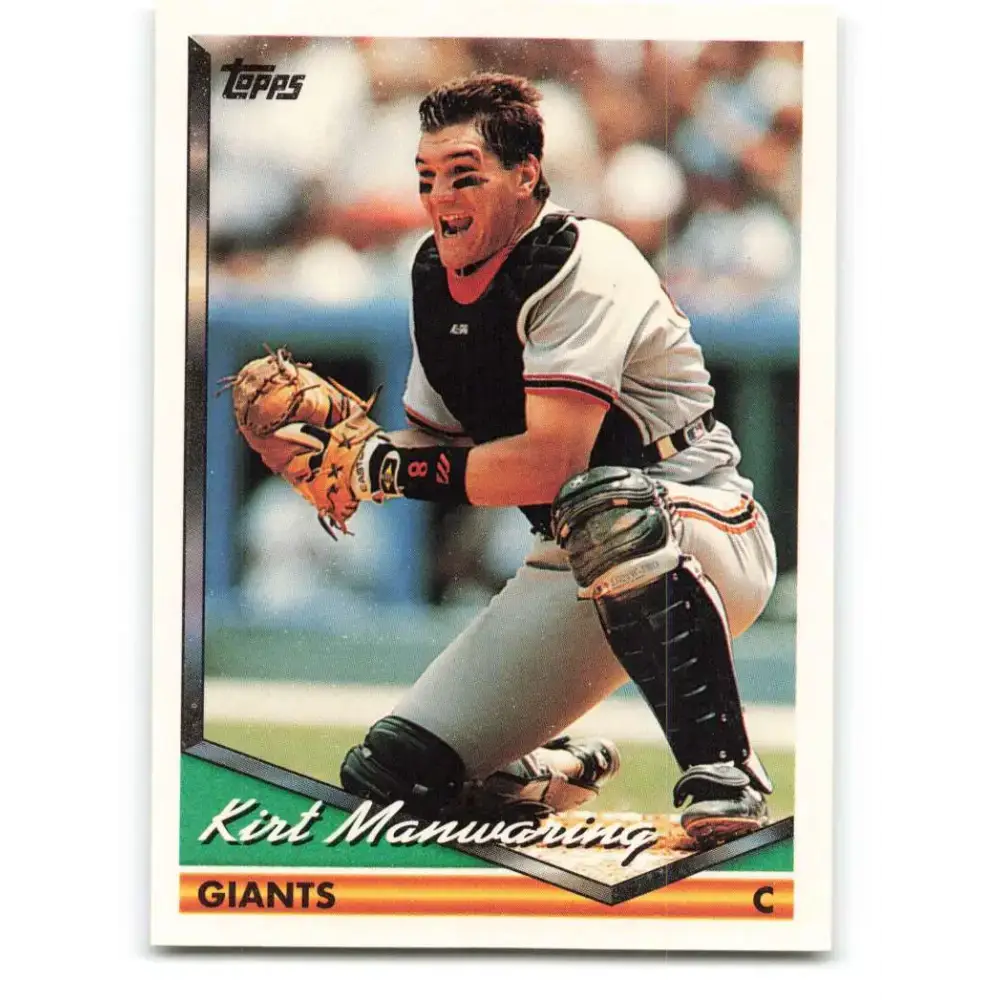 1994 Topps #30 Kirt Manwaring EX Excellent San Francisco Giants Baseball Card - Baseball Card Single