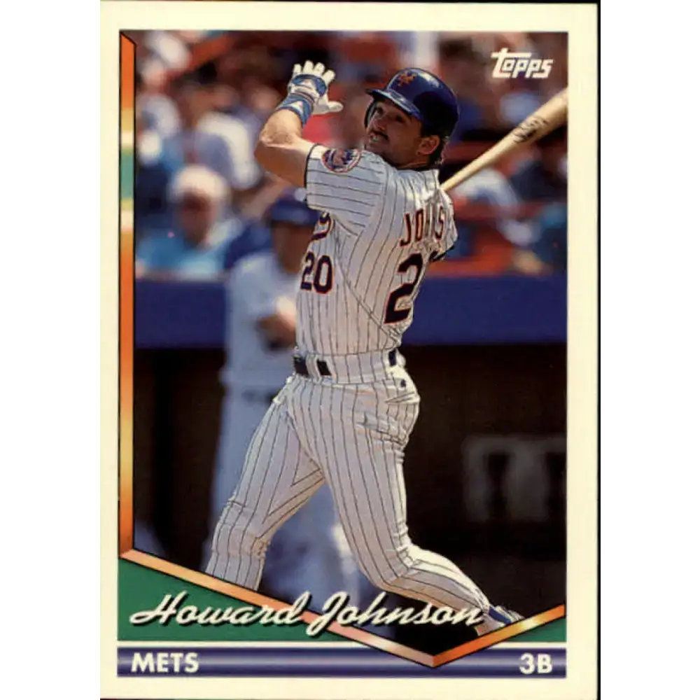 1994 Topps #302 Howard Johnson EX Excellent New York Mets Baseball Card - Baseball Card Single