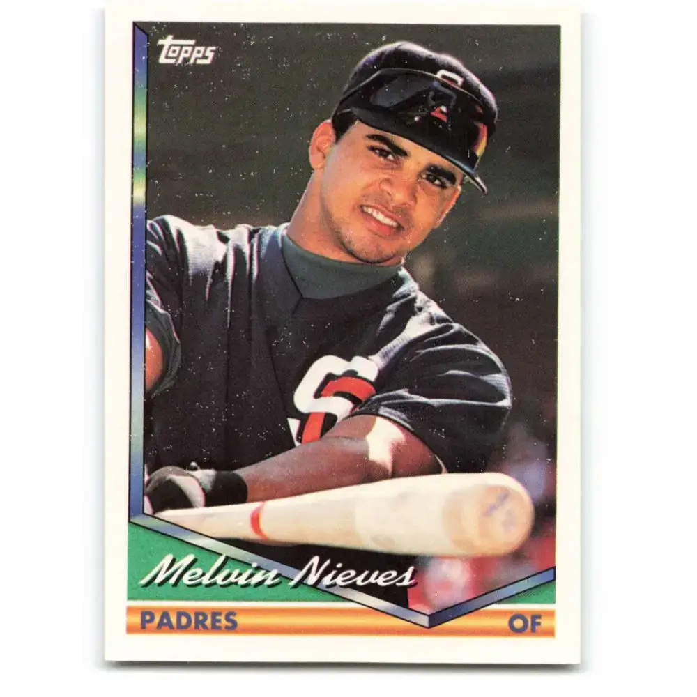 1994 Topps #307 Melvin Nieves EX Excellent San Diego Padres Baseball Card - Baseball Card Single