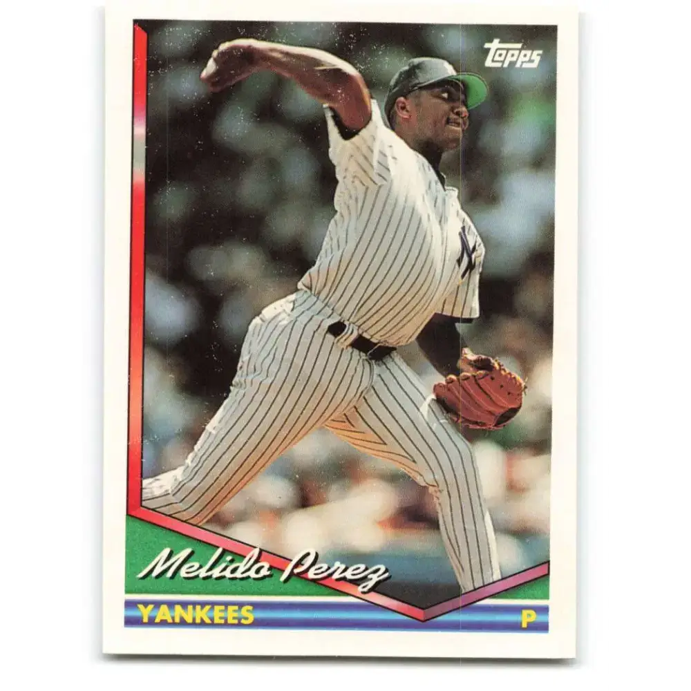 1994 Topps #31 Melido Perez EX Excellent New York Yankees Baseball Card - Baseball Card Single