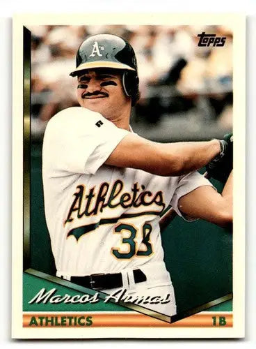 Vintage 1994 Topps Marcos Armas NrMt baseball card with original gloss ID 47043