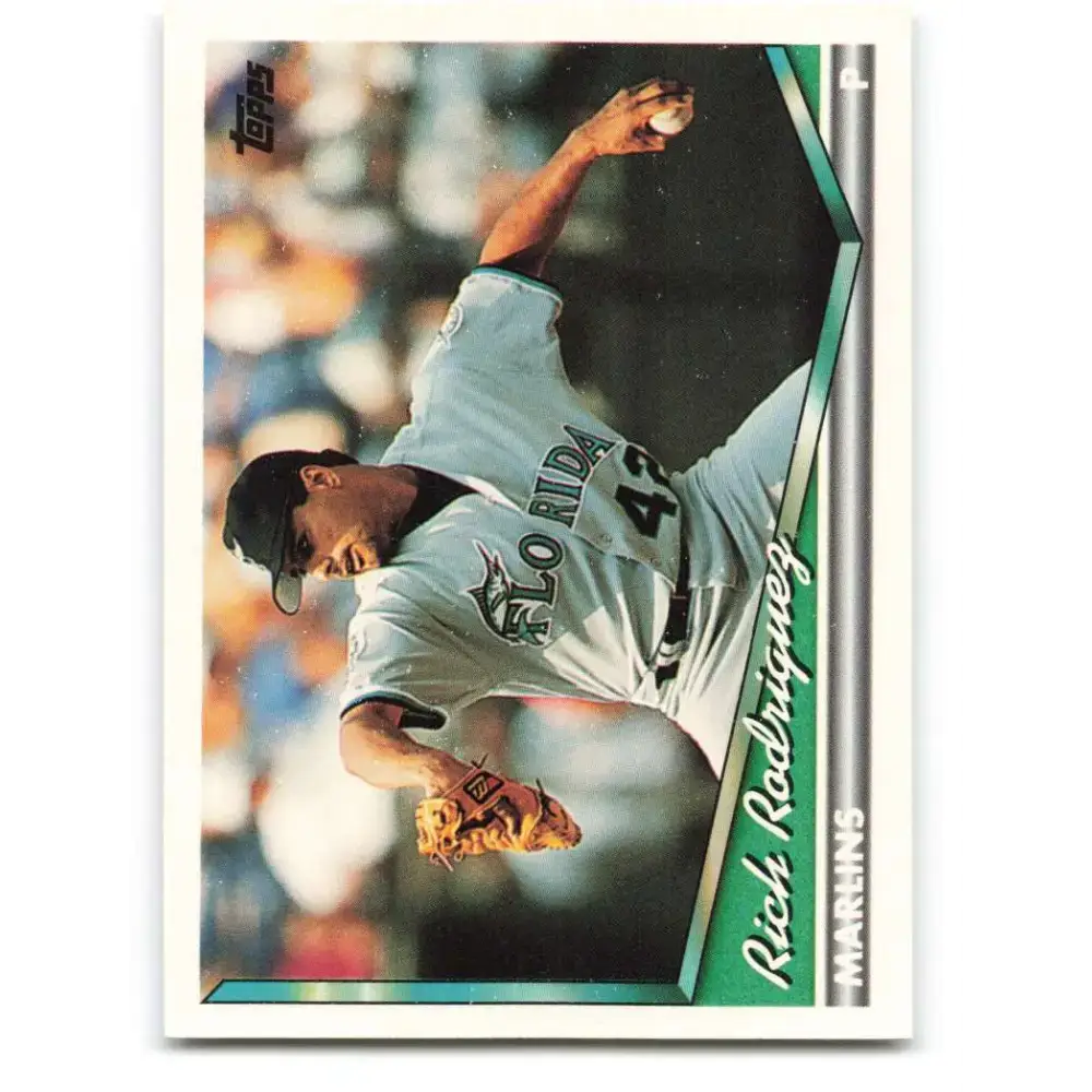 1994 Topps #312 Rich Rodriguez EX Excellent Florida Marlins Baseball Card - Baseball Card Single