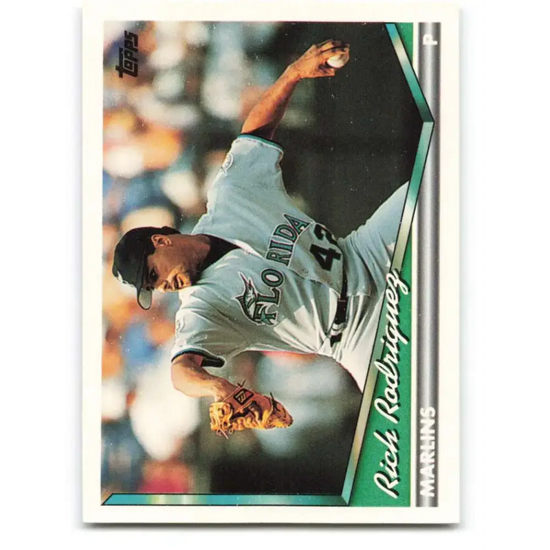 1994 Topps #312 Rich Rodriguez EX Excellent Florida Marlins Baseball Card - Baseball Card Single