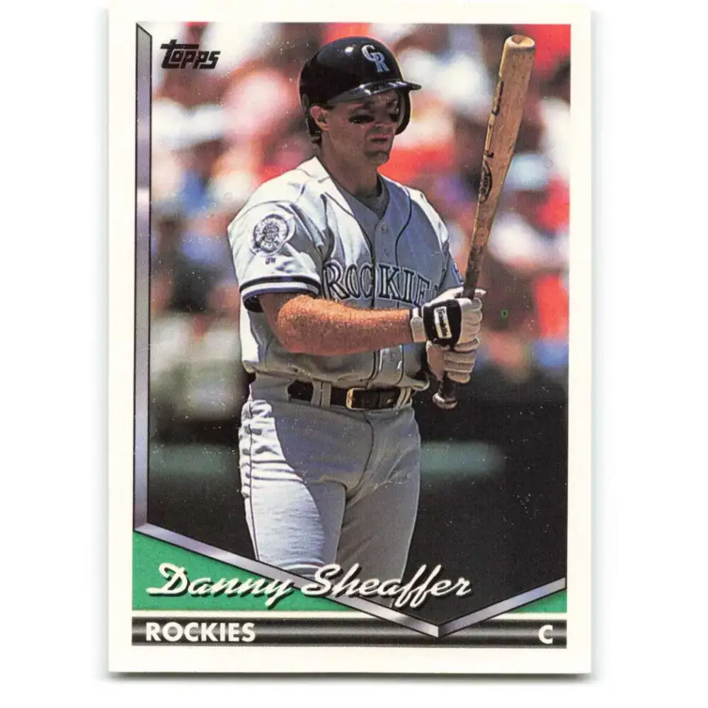 1994 Topps #314 Danny Sheaffer EX Excellent Colorado Rockies Baseball Card - Baseball Card Single