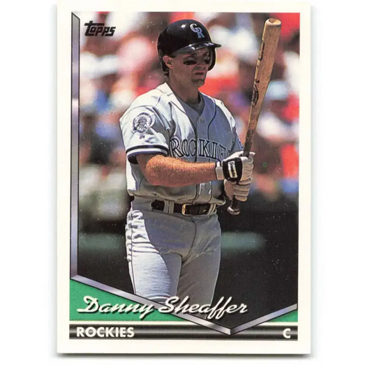 1994 Topps #314 Danny Sheaffer EX Excellent Colorado Rockies Baseball Card