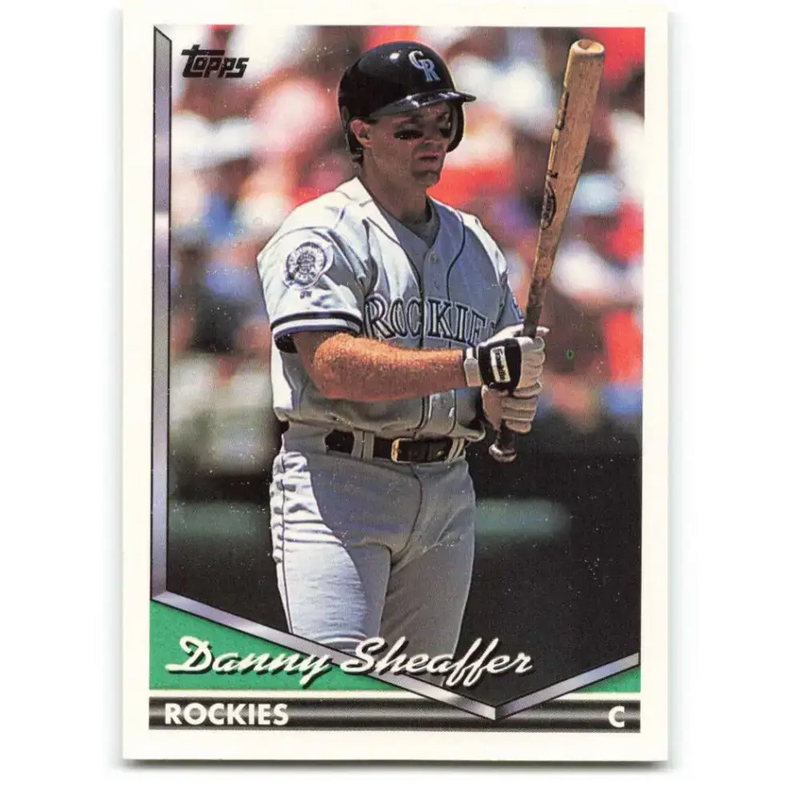 1994 Topps #314 Danny Sheaffer EX Excellent Colorado Rockies Baseball Card - Baseball Card Single