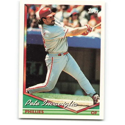 1994 Topps #323 Pete Incaviglia EX Excellent Philadelphia Phillies Baseball Card