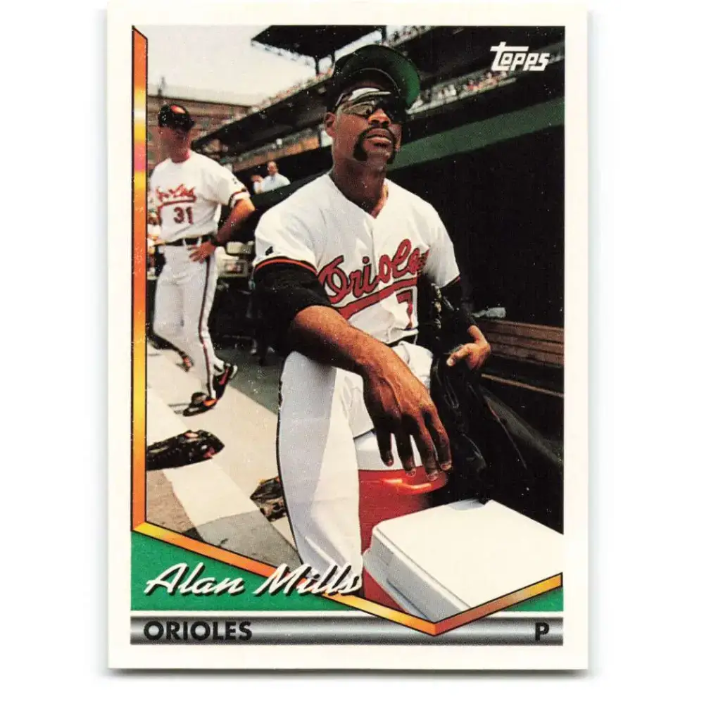 1994 Topps #324 Alan Mills EX Excellent Baltimore Orioles Baseball Card - Baseball Card Single