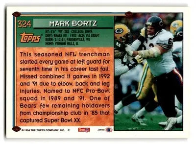 1994 Topps #324 Mark Bortz - Football Card Single