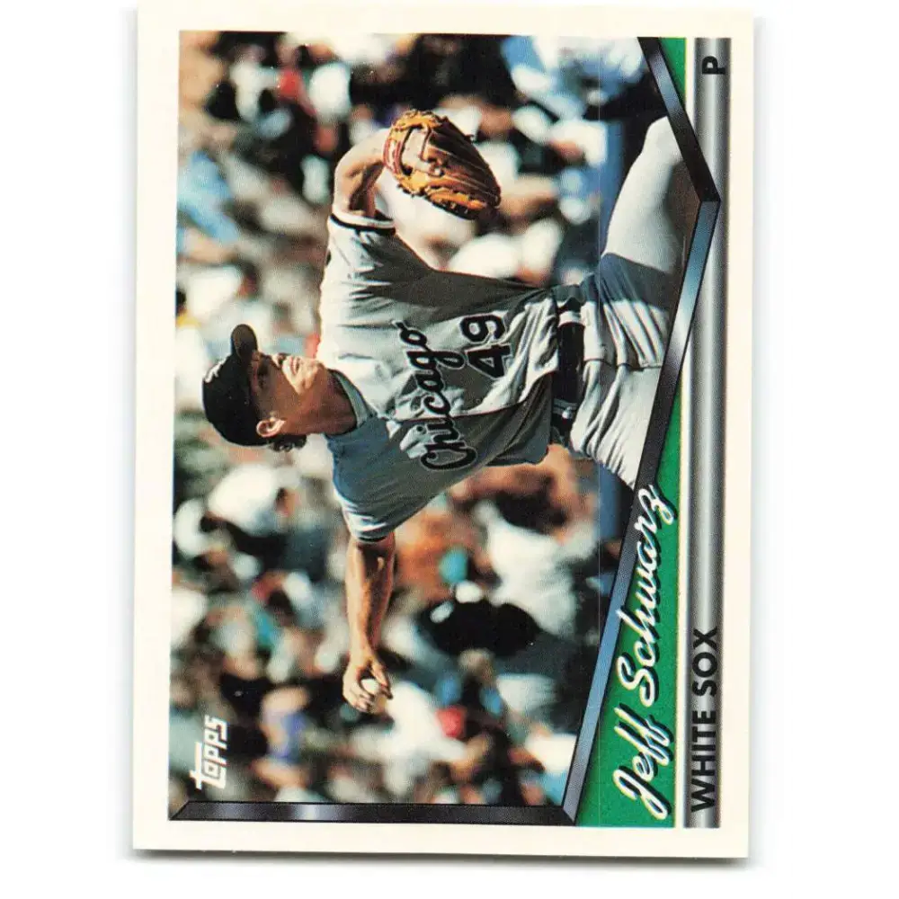 1994 Topps #33 Jeff Schwarz EX Excellent Chicago White Sox Baseball Card - Baseball Card Single