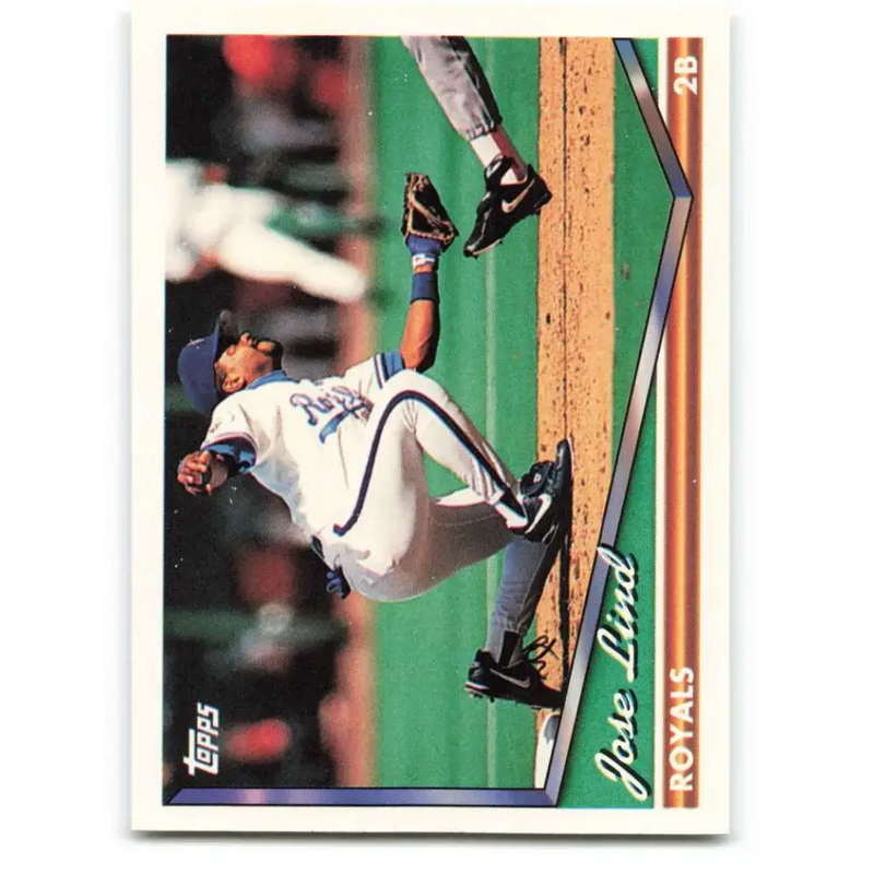 1994 Topps #332 Jose Lind EX Excellent Kansas City Royals Baseball Card - Baseball Card Single