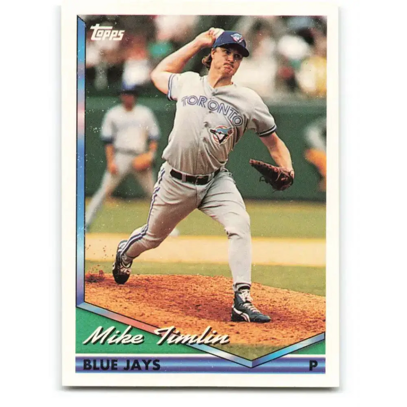 1994 Topps #333 Mike Timlin EX Excellent Toronto Blue Jays Baseball Card - Baseball Card Single