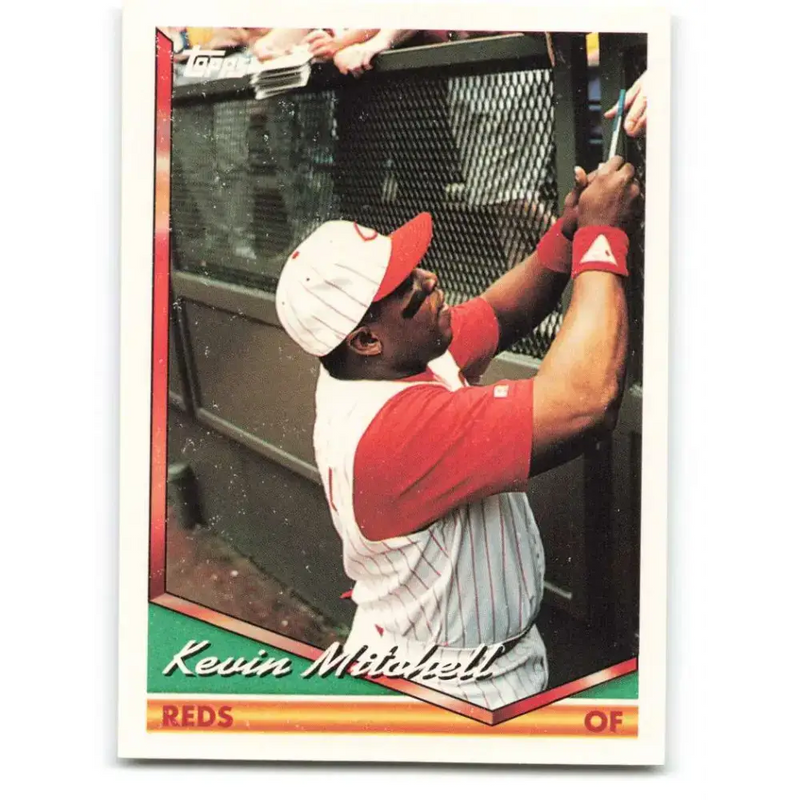 1994 Topps #335 Kevin Mitchell EX Excellent Cincinnati Reds Baseball Card - Baseball Card Single