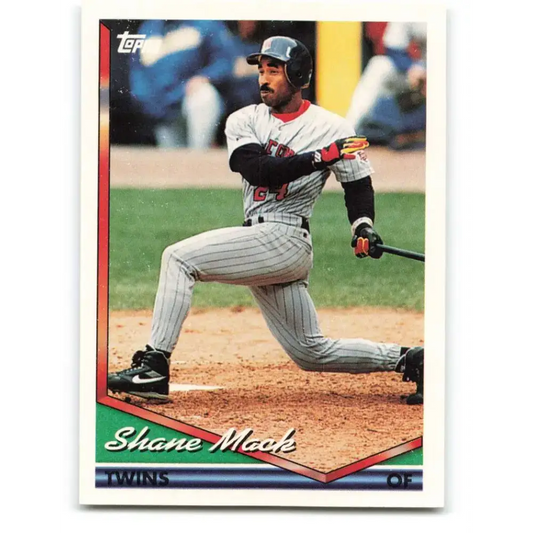 1994 Topps #337 Shane Mack EX Excellent Minnesota Twins Baseball Card