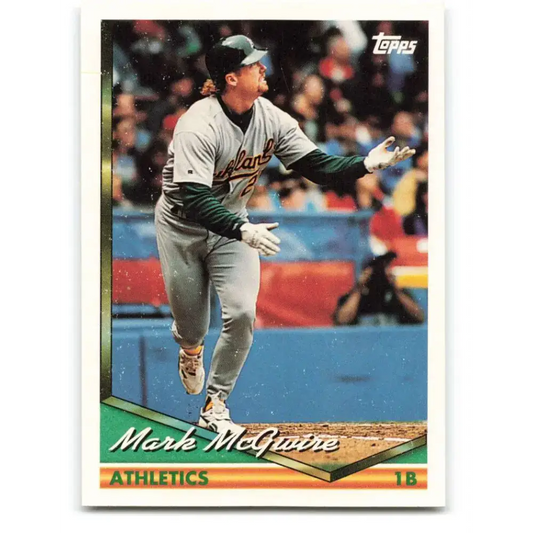 1994 Topps #340 Mark McGwire EX Excellent Oakland Athletics Baseball Card