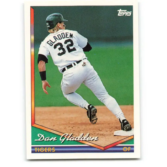 1994 Topps #342 Dan Gladden EX Excellent Detroit Tigers Baseball Card