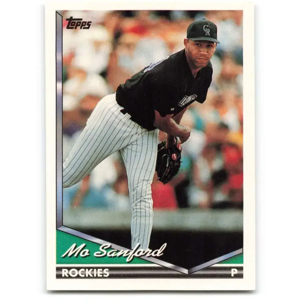 1994 Topps #343 Mo Sanford EX Excellent Colorado Rockies Baseball Card - Baseball Card Single