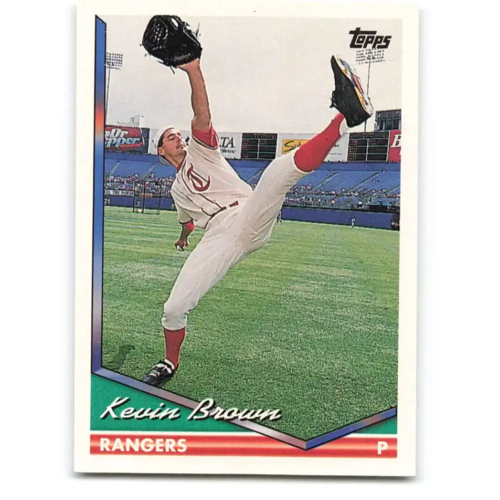 1994 Topps #345 Kevin Brown EX Excellent Texas Rangers Baseball Card - Baseball Card Single