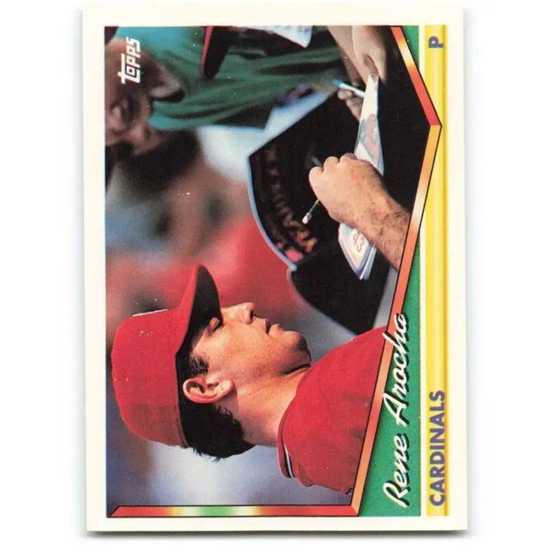 1994 Topps #348 Rene Arocha EX Excellent St. Louis Cardinals Baseball Card - Baseball Card Single