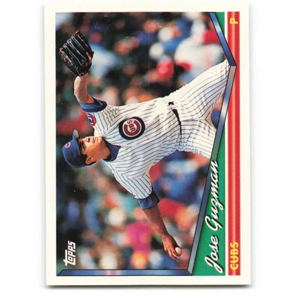 1994 Topps #35 Jose Guzman EX Excellent Chicago Cubs Baseball Card - Baseball Card Single