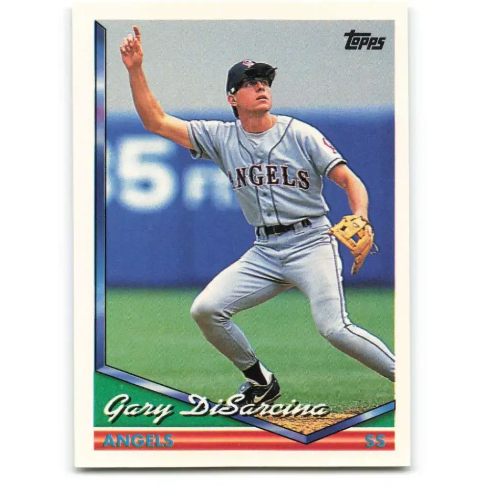 1994 Topps #351 Gary DiSarcina EX Excellent California Angels Baseball Card - Baseball Card Single