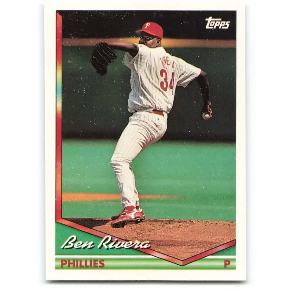 1994 Topps #352 Ben Rivera EX Excellent Philadelphia Phillies Baseball Card - Baseball Card Single