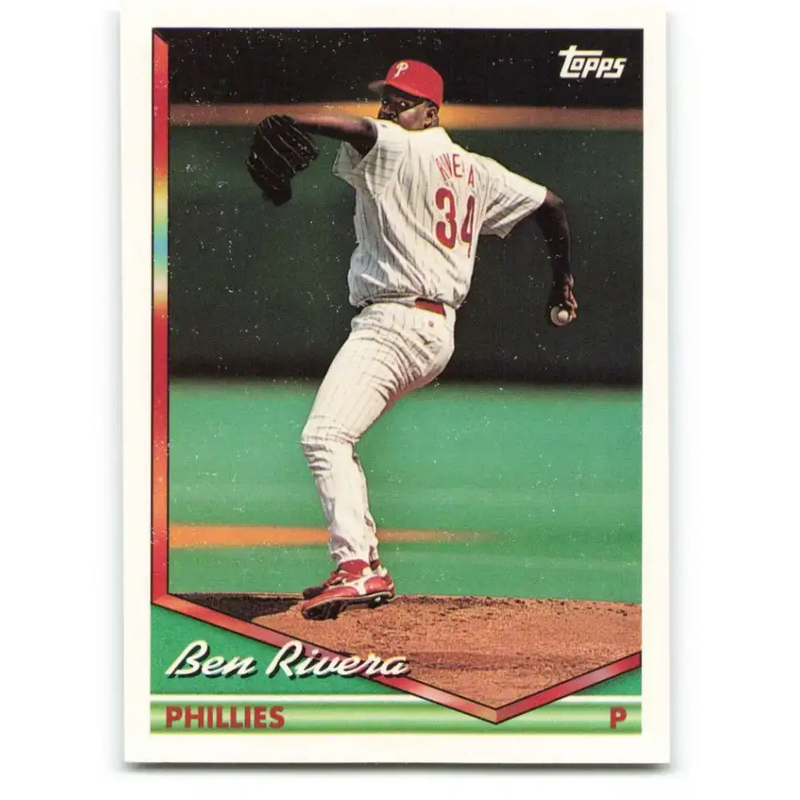 1994 Topps #352 Ben Rivera EX Excellent Philadelphia Phillies Baseball Card - Baseball Card Single
