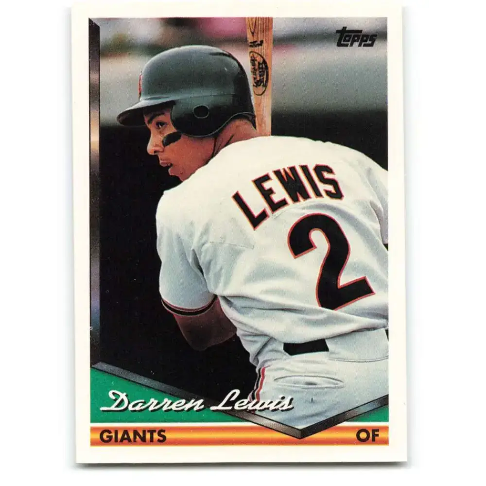 1994 Topps #354 Darren Lewis EX Excellent San Francisco Giants Baseball Card - Baseball Card Single