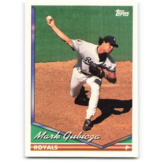 1994 Topps #357 Mark Gubicza EX Excellent Kansas City Royals Baseball Card - Baseball Card Single
