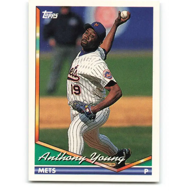 1994 Topps #359 Anthony Young EX Excellent New York Mets Baseball Card - Baseball Card Single