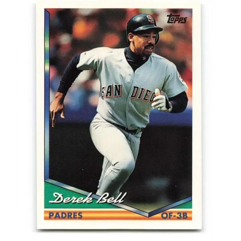 1994 Topps #364 Derek Bell EX Excellent San Diego Padres Baseball Card - Baseball Card Single
