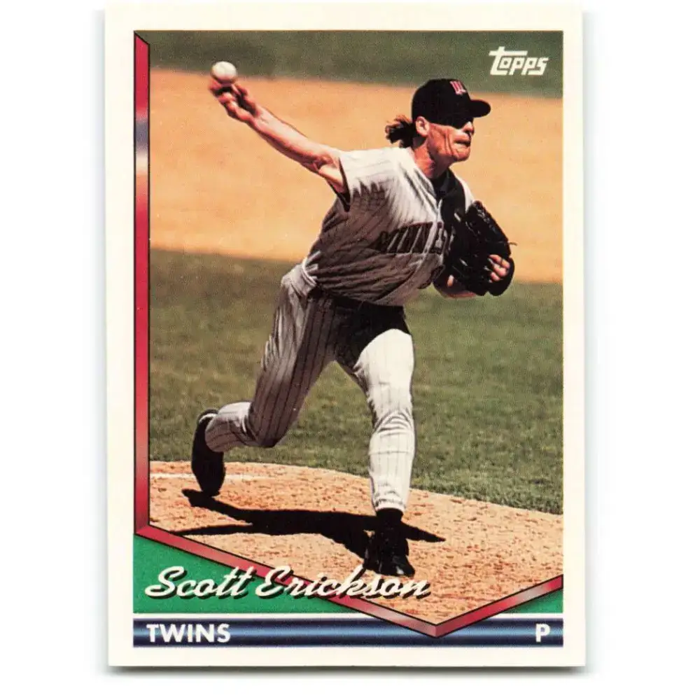 1994 Topps #365 Scott Erickson EX Excellent Minnesota Twins Baseball Card - Baseball Card Single
