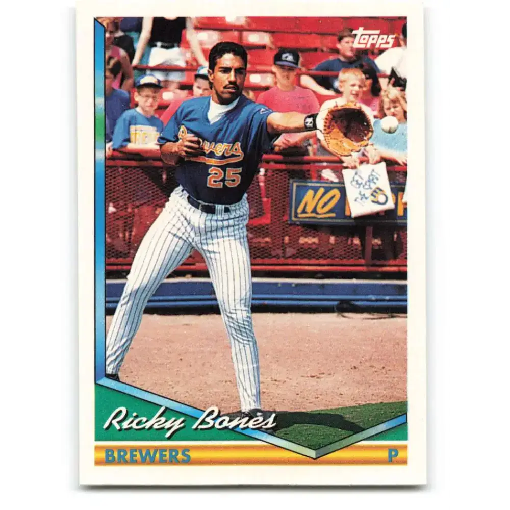 1994 Topps #367 Ricky Bones EX Excellent Milwaukee Brewers Baseball Card - Baseball Card Single