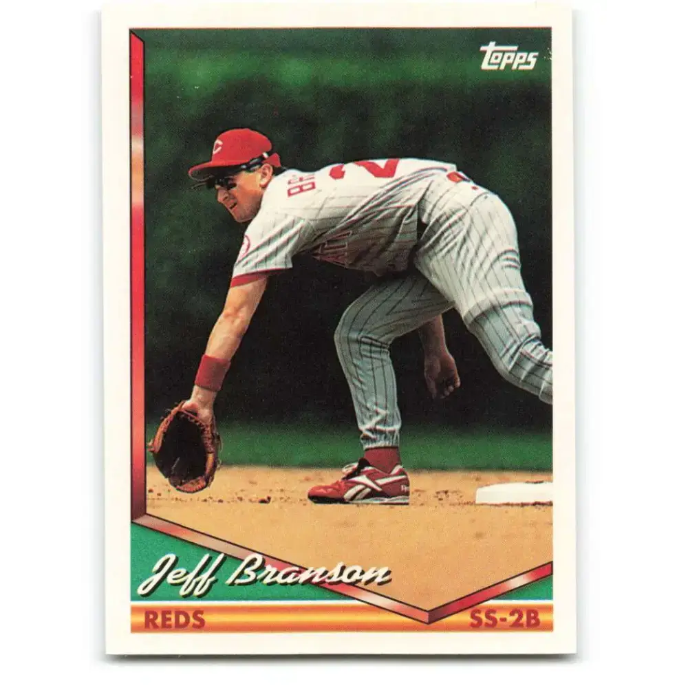 1994 Topps #368 Jeff Branson EX Excellent Cincinnati Reds Baseball Card - Baseball Card Single