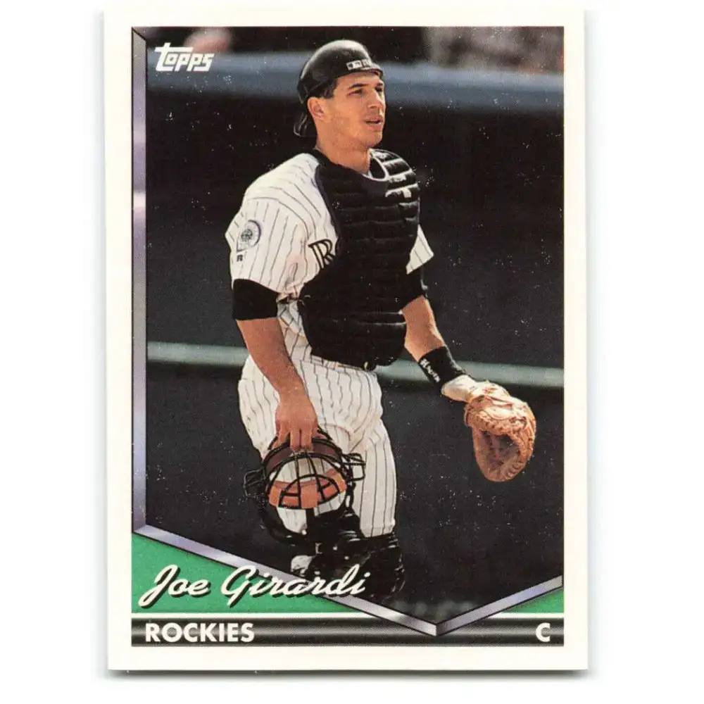 1994 Topps #372 Joe Girardi EX Excellent Colorado Rockies Baseball Card - Baseball Card Single