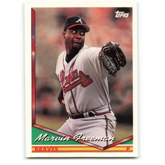 1994 Topps #374 Marvin Freeman EX Excellent Atlanta Braves Baseball Card - Baseball Card Single