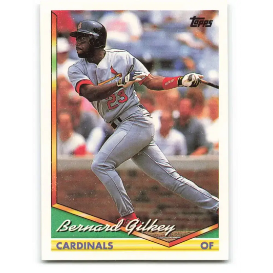 1994 Topps #377 Bernard Gilkey EX Excellent St. Louis Cardinals Baseball Card - Baseball Card Single