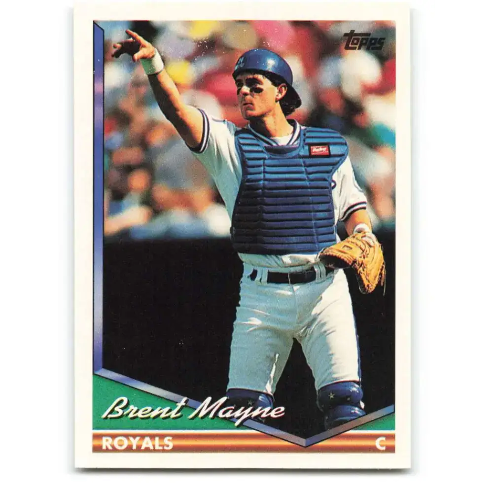 1994 Topps #38 Brent Mayne EX Excellent Kansas City Royals Baseball Card