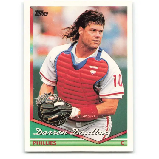 1994 Topps #380 Darren Daulton EX Excellent Philadelphia Phillies Baseball Card
