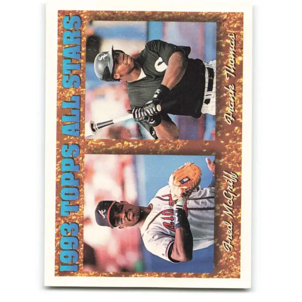 1994 Topps #384 Fred McGriff/Frank Thomas EX Excellent Atlanta Braves/Chicago White Sox Baseball Card