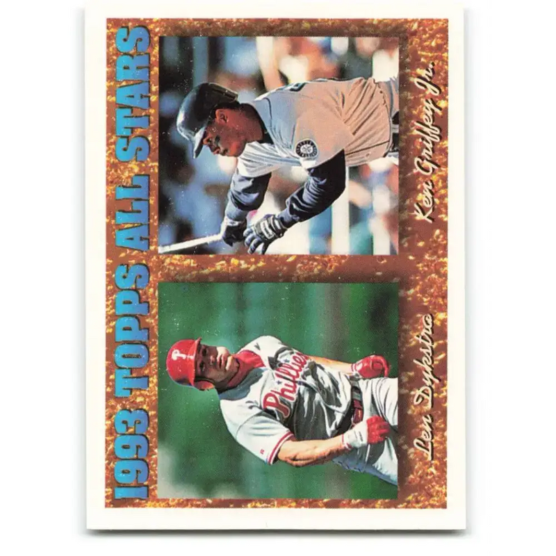 1994 Topps #388 Lenny Dykstra/Ken Griffey Jr. EX Excellent Philadelphia Phillies/Seattle Mariners Baseball Card