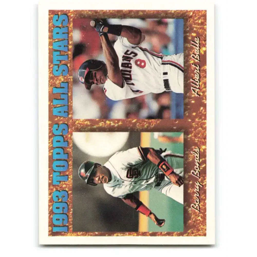 1994 Topps #390 Barry Bonds/Albert Belle EX Excellent San Francisco Giants/Cleveland Indians Baseball Card - Baseball