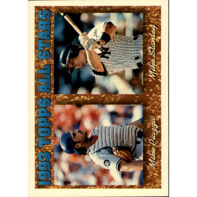 1994 Topps #391 Mike Piazza/Mike Stanley EX Excellent Los Angeles Dodgers/New York Yankees Baseball Card - Baseball