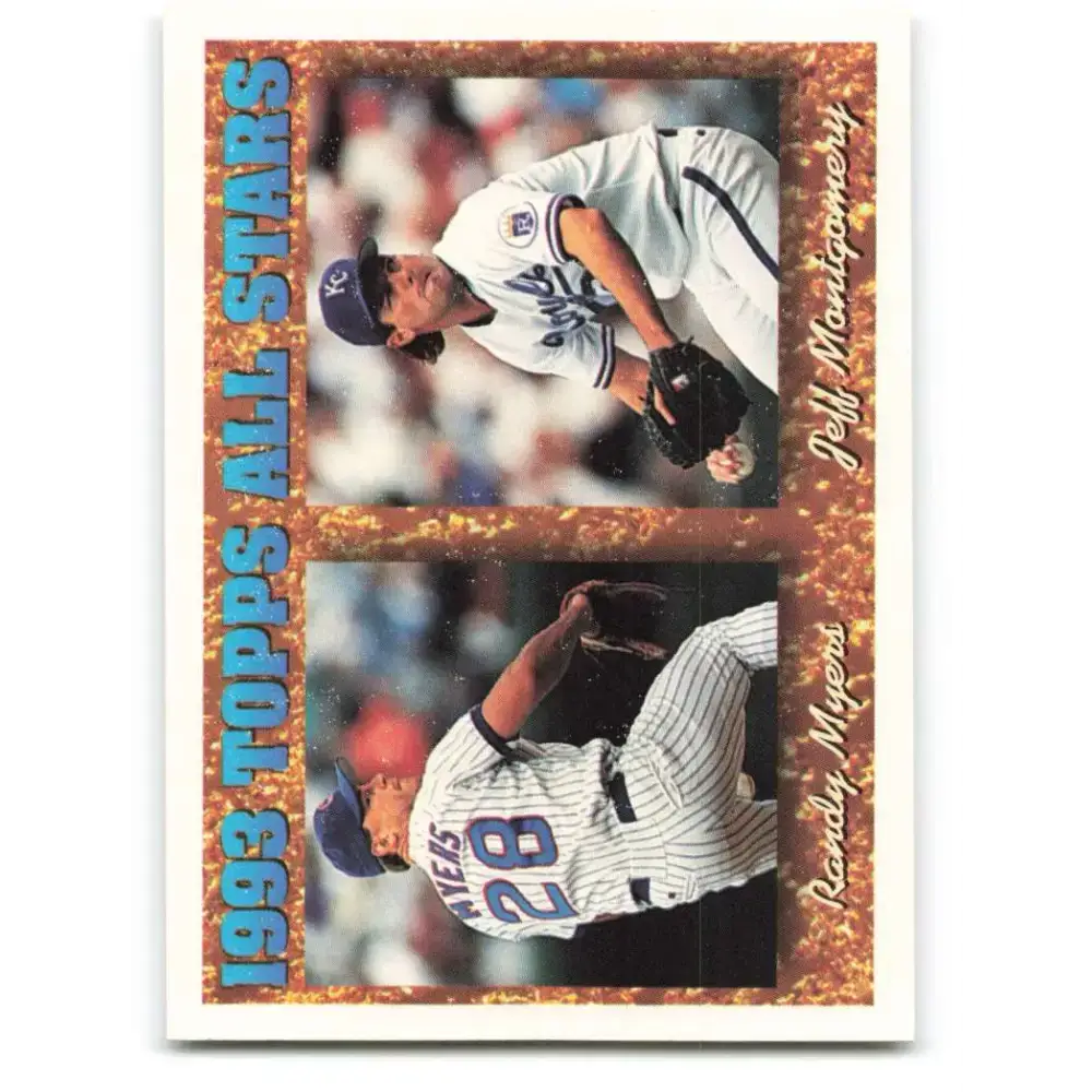 1994 Topps #394 Randy Myers/Jeff Montgomery EX Excellent Kansas City Royals/Chicago Cubs Baseball Card - Baseball Card