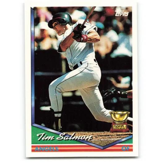 1994 Topps #397 Tim Salmon EX Excellent California Angels Baseball Card