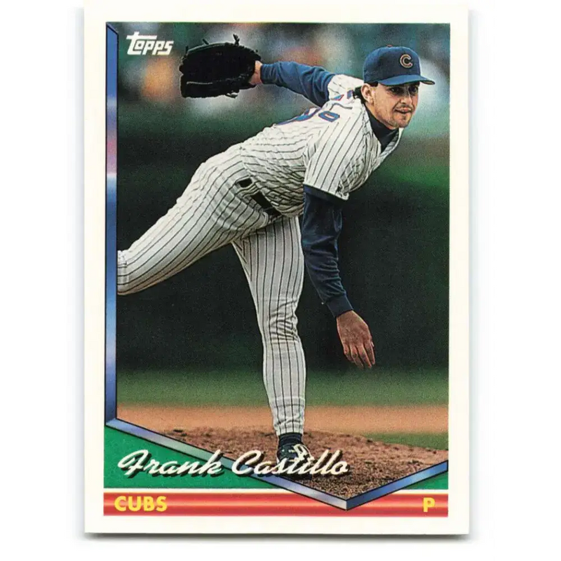 1994 Topps #399 Frank Castillo EX Excellent Chicago Cubs Baseball Card - Baseball Card Single