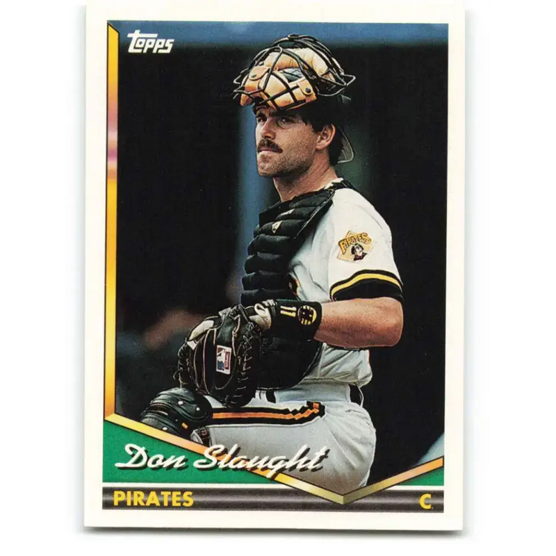 1994 Topps #405 Don Slaught EX Excellent Pittsburgh Pirates Baseball Card - Baseball Card Single